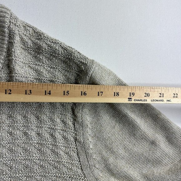 Tommy Bahama Sorrento Beach Button Mock Sweater Mens Size XL Beige Cable Knit - Picture 6 of 8